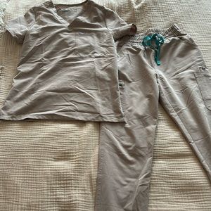 Figs Catarina top and yola high wasted bottoms boulder